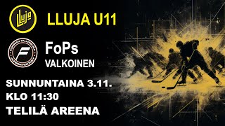 LLuja U11  FoPs Valkoinen  U11  Telilä Areena [upl. by Gualtiero]