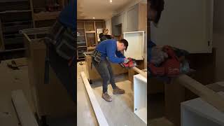 Howdens kitchen part 3 howdenskitchen joinery renovation makeover diycrafts diy hardworking [upl. by Gernhard]