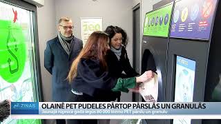 ReTV Olainē PET pudeles pārtop pārslās un granulās [upl. by Eibrik]