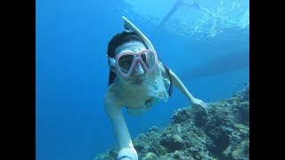 Freediving in El nido愛妮島自由潛水part2 [upl. by Atinrev]