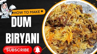 Dum biryani  non veg biryani  meat biryani recipe  ghost ki biryani  masale wali dum biryani [upl. by Einreb]