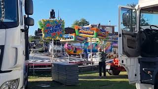 Deel1 Kermis🎡 Afbouw2024 in Leiden van start bij schuttetveldmolenwerfLangegrach Beestenmarkt [upl. by Timoteo]