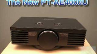 The new Panasonic PTAE4000U 1080p Home Theater Projector Video  Replaces PTAE3000U [upl. by Ahseekat460]