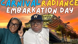 Embarkation Day on the Carnival Radiance Hawaii Cruise [upl. by Denny398]