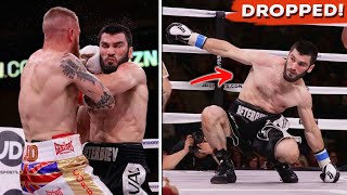 THE FIGHT WHEN BETERBIEV KNOCKED DOWN Artur Beterbiev vs Callum Johnson HIGHLIGHTS HD BOXING [upl. by Rehpinnej266]