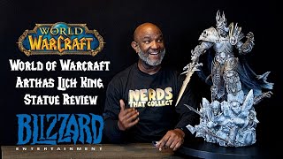 Blizzard World of Warcraft Arthas Lich King Menethil Statue Review [upl. by Itnavart594]