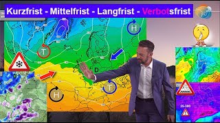 Kurzfrist  Mittelfrist  Langfrist  quotVerbotsTeilquot West amp Nord Wettervorhersage 1727112023 [upl. by Einaffyt]