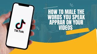 How to make words you speak to appear on your videos 🤩😍 [upl. by Marni]