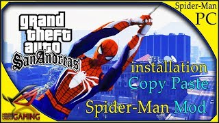 How To install Spiderman Mod in GTA San Andreas PC in Hindi Urdu [upl. by Relluf]