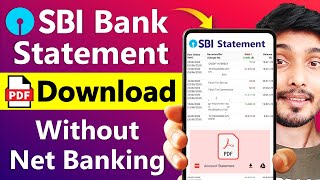 SBI bank statement kaise nikale  SBI statement pdf download without Net Banking  sbi banking [upl. by Ylaek]