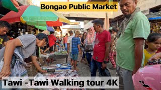 TawiTawi travel vlogs traveling from Sitangkai to Bongao walkingtour Public Market Bongao [upl. by Maye223]