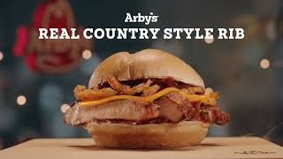 Arbys Commercial 2022  USA • Country Style Rib Sandwich [upl. by Anilek]