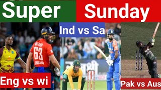 Highlights  Pak vs Aus 3rd ODI  Eng vs Wi 2nd T20  Ind vs Sa 2nd T20  Nz vs Sl 2nd t20 [upl. by Nylirehc100]