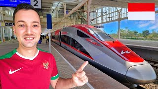 I Took Indonesias New HighSpeed Train 🇮🇩 Jakarta To Bandung [upl. by Swift]