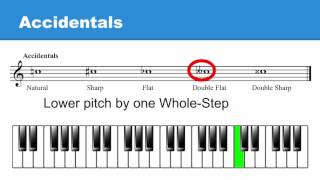 Lesson 2 Accidentals Sharps Flats Naturals [upl. by Novi178]