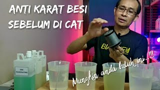 Cara Mudah Zinc phosphate Coating I Easy way to zinc phosphating process I Cat kuat dan tahan karat [upl. by Ahsikal]