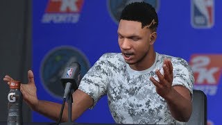 NBA 2K18 My Career  Signed with Jordan Brand PS4 Pro 4K Gameplay [upl. by Ahsatal]