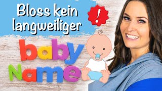 So findet Ihr Euren passenden Babynamen [upl. by Roma285]