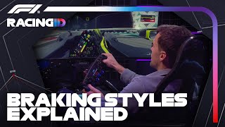 Braking Styles In F1 Explained  F1 TV Racing ID [upl. by Gilcrest]