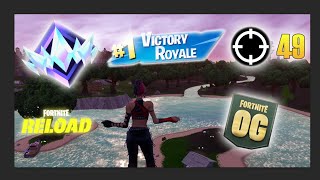 OG Fortnite Ranked Reload  High Kill Zero Build Gameplay Win🏆  Dualshock 5 4K Video [upl. by Noicpesnoc573]