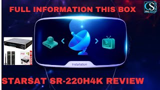 StarSat SR220H4K Review 2023 Model Satellite Receiver 🔥  Full Information This Box [upl. by Yeldah]