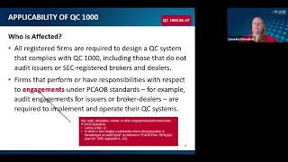 A Firms System of Quality Control An Overview of QC 1000 [upl. by Tiloine]