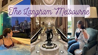 The Langham Melbourne Hotel Tour  Travel With Me [upl. by Enomed662]