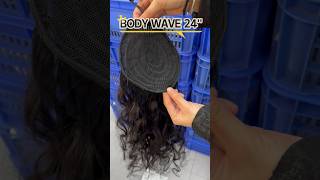 Drawstring ponytail in body wave 24quot [upl. by Notxed]