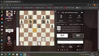 Ding Liren 2728  Gukesh Dommaraju 2783FIDE World Championship 2024GAME 2 [upl. by Anitsrik]