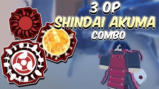 3 SHINDAI AKUMA COMBOS  Shindo Life [upl. by Ahseikal]