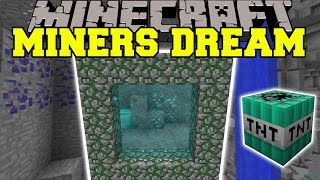 Minecraft MINERS DREAM DIMENSION WITH TONS OF ORES ITEMS amp MORE Mod Showcase [upl. by Mayman]