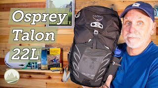 Best Day Hike Backpack Osprey Talon 22 L Hiking Backpack  Sawback Gear [upl. by Nelleyram]