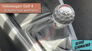 Schaltknauf wechseln  Volkswagen Golf 4  Tutorial  Anleitung  Quicktipp [upl. by Estrin148]