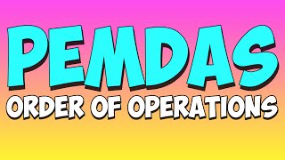 PEMDAS SONG with lesson order of operations [upl. by Charla]