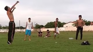 CAPOEIRA PALLMARES Treino de Saltos Mortal [upl. by Hasan]