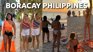 BORACAY  The Best Beach amp Sunset Spot in the Philippines  Boracay Island Walking Tour [upl. by Naneek]