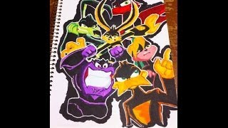 Copic Marker Speed Color Loonatics Unleashed [upl. by Oiralih]