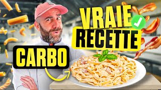 La vraie recette de Carbonara 🧐 [upl. by Ase]