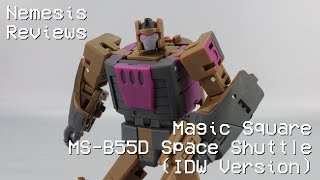 Nemesis Reviews Magic Square MSB55D Space Shuttle IDW Version [upl. by Germayne]