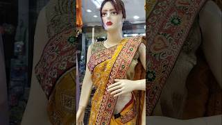 Jaipuri silk fabric Resham siroski work designer saree youtubeviral youtubeshorts viralshort [upl. by Yennaiv512]