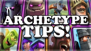 Archetype Challenge QUICK TIPS  Clash Royale 🍊 [upl. by Aiuoqes]