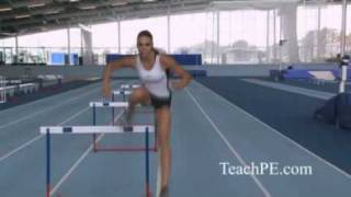 Improving Hurdle Technique  Trail leg drill [upl. by Ynnob]