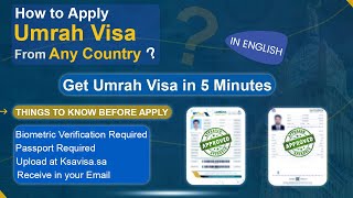 SEND TO EMBASSY How to Apply Online for Saudi Umrah Visa  Tourist x E Waiver Cost Price for USA UK [upl. by Hairakcaz]