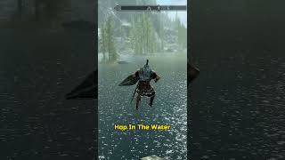 Levitation in Skyrim😳skyrim rpg gaming shorts [upl. by Asilrahc]