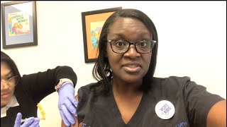 Dr Tetteh Gets Her Flu and COVID19 Vaccine 2024 [upl. by Minor687]