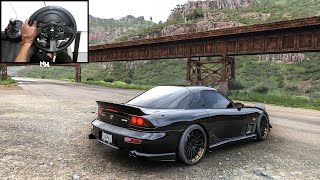 1997 Mazda Rx7  Forza Horizon 5  Steering Wheel Gameplay [upl. by Etnuahc117]