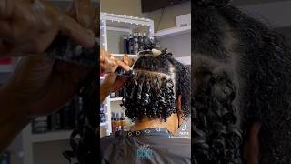 Coilcomb twist on natural hair [upl. by Holbrooke]