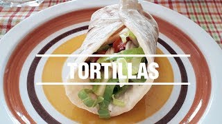 Recipe Mexican tortillas of flour [upl. by Alfy]