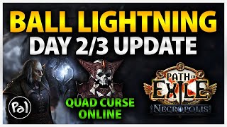 PoE 324 Ball Lightning Archmage Day 23 Update  FearedMaven Down [upl. by Delphinia]