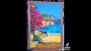 Ricordi pastelpencils pastel shortsart ricordi memories videoart pastelmat landscapepainting [upl. by Arbe]